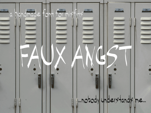 Faux Angst Font - Featured Image