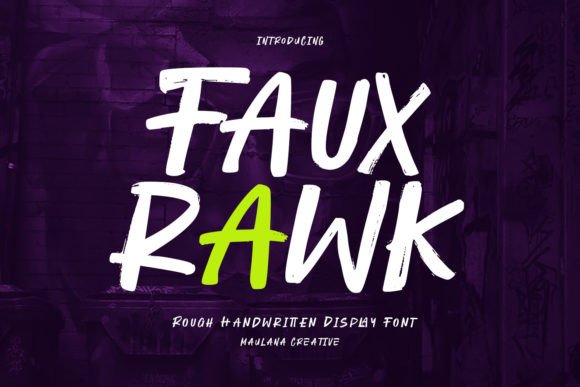 Fauxrawk Font - Featured Image