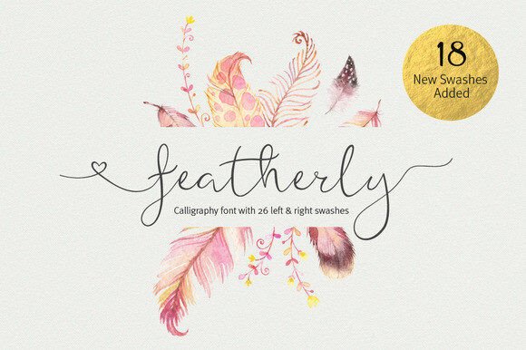 Featherly Font - Featured Image