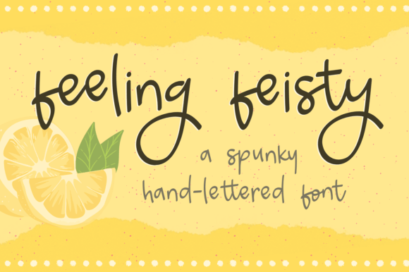 Feeling Feisty Font - Featured Image