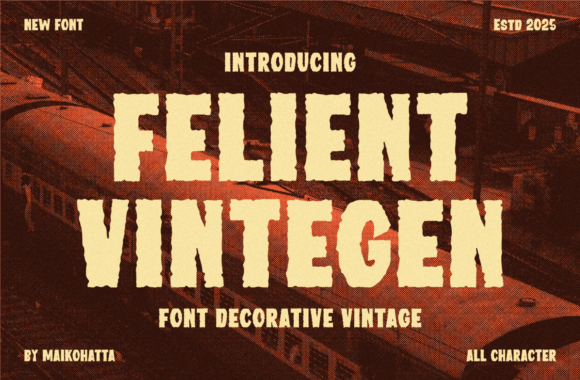 Felient Vintegen Font - Featured Image
