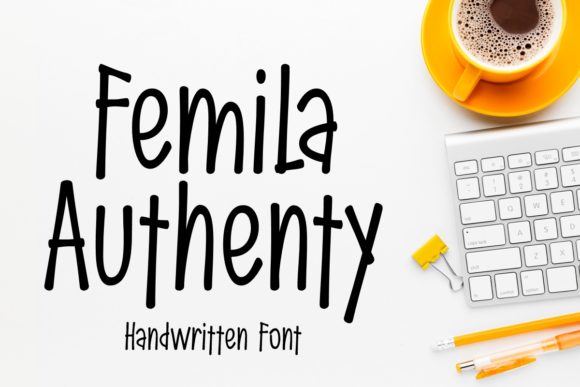 Femila Authenty Font - Featured Image