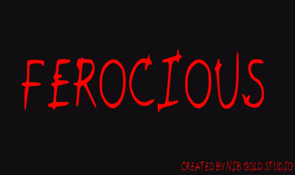 Ferocious Font - Featured Image