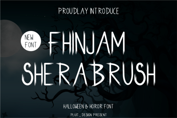 Fhinjam Sherabrush Font - Featured Image