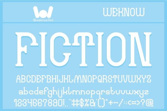 Fiction Font - Featured Image
