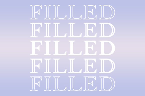 Filled Font - Featured Image
