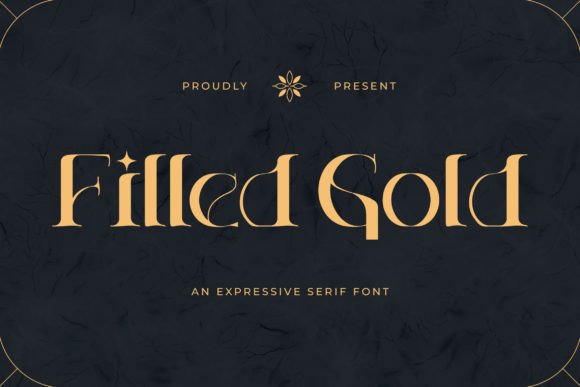 Filled Gold Font - Featured Image