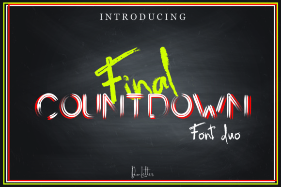 Final Countdown Font - Featured Image