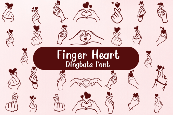 Finger Heart Font - Featured Image