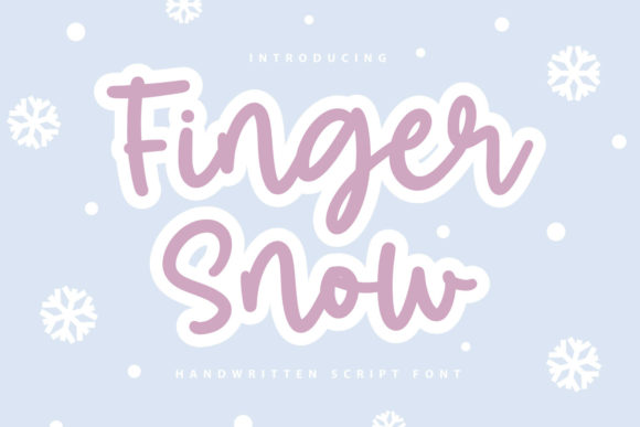 Finger Snow Font - Featured Image