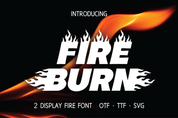 Fire Burn Font - Featured Image