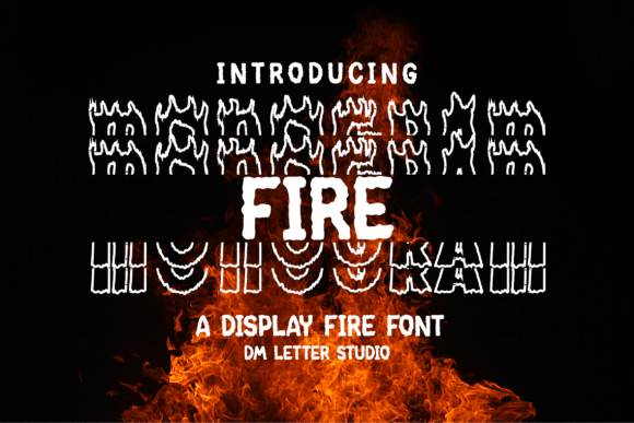 Fire Monogram Font - Featured Image