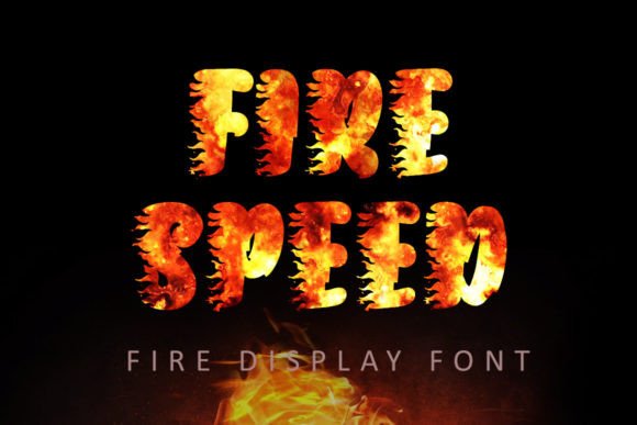 Fire Speed Font - Featured Image