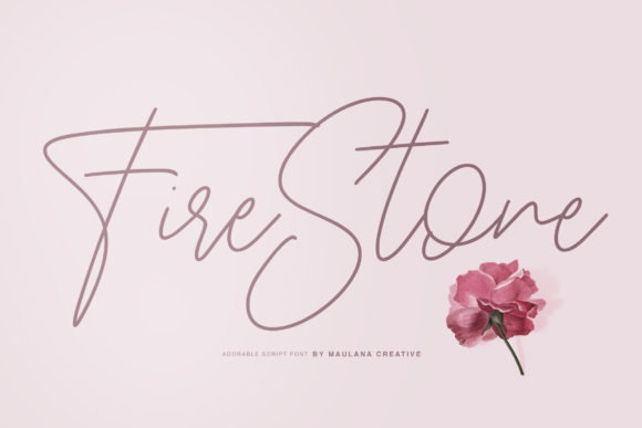 Fire Stone Font - Featured Image