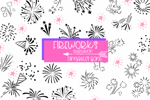 Fireworks Graduation Font - Featured Image