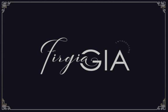 FirgiaGIA Font - Featured Image
