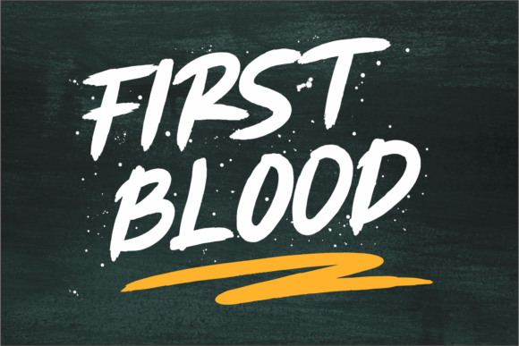 First Blood Font - Featured Image