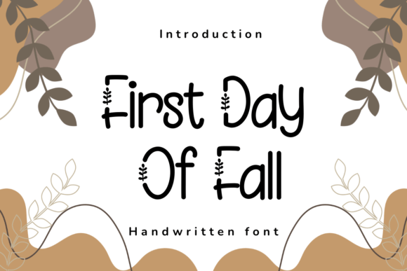 First Day of Fall Font - Featured Image