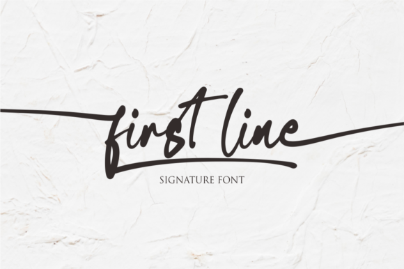 First Line Font - Featured Image