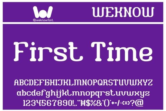 First Time Font - Featured Image