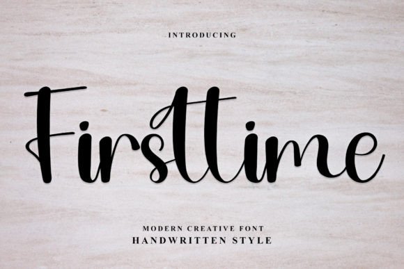 Firsttime Font - Featured Image