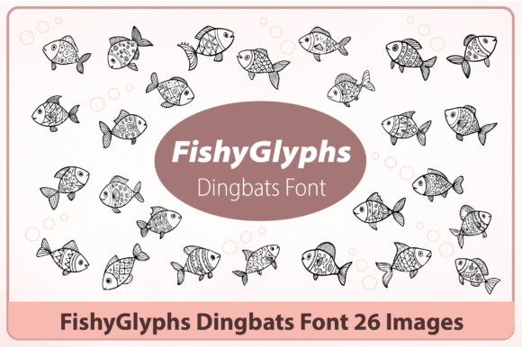 Fishyglyphs Font - Featured Image