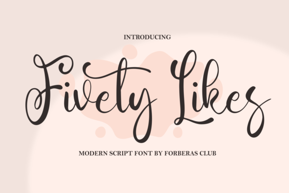 Fivety Likes Font - Featured Image