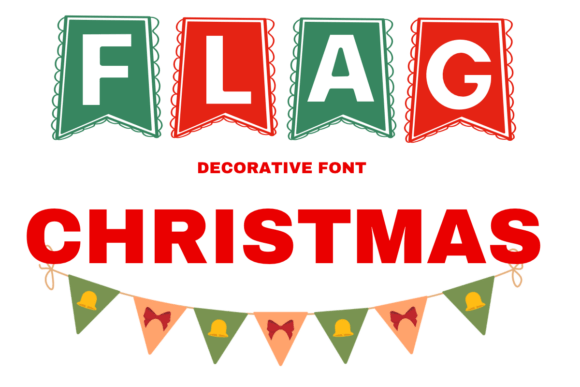 Flag Christmas Font - Featured Image