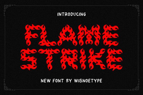 Flame Strike Font - Featured Image