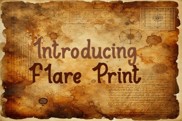 Flare Print Font - Featured Image