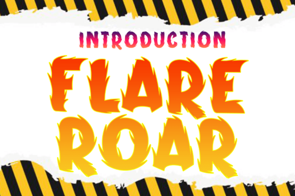 Flare Roar Font - Featured Image