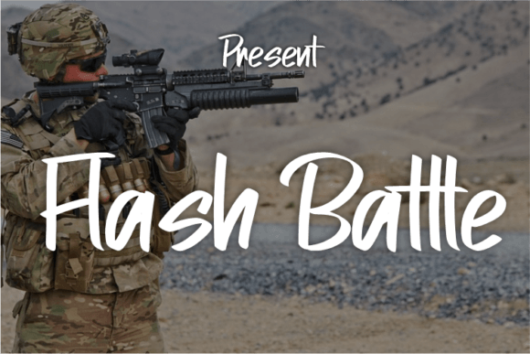 Flash Battle Font - Featured Image