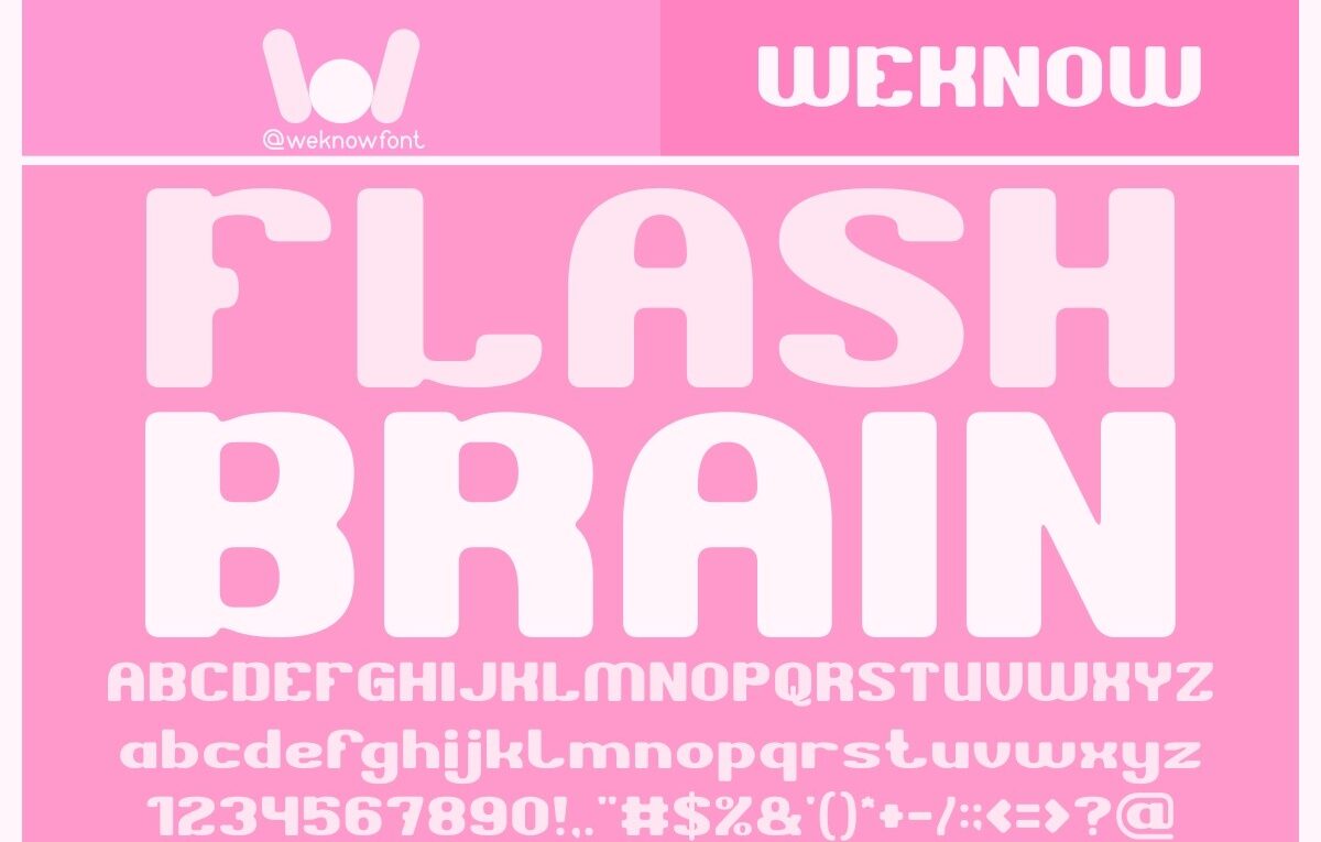 Flash Brain Font - Featured Image