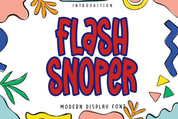 Flash Snoper Font - Featured Image