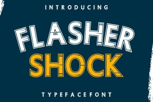 Flasher Shock Font - Featured Image