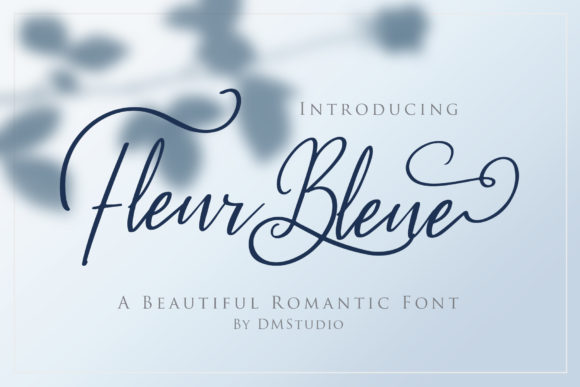 Fleur Bleue Font - Featured Image
