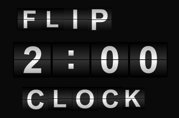Flip Clock Font - Featured Image