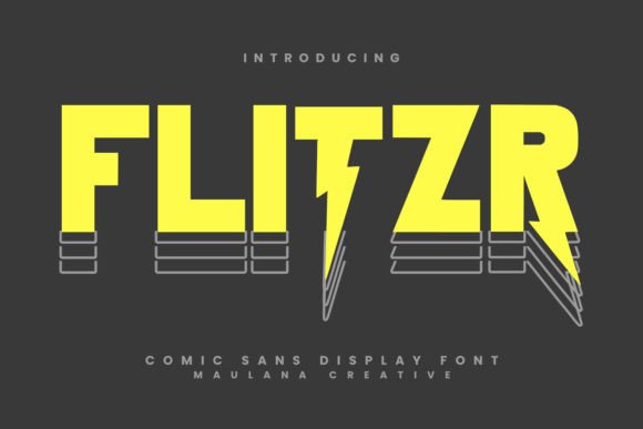 Flitzr Flash Font - Featured Image
