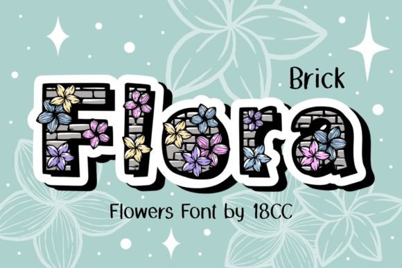 Flora Brick Font - Featured Image