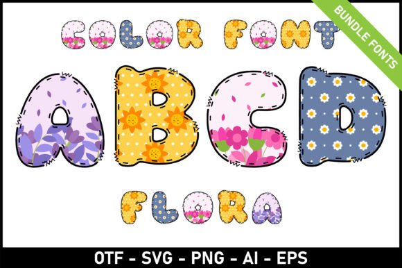 Flora Bundle Font - Featured Image
