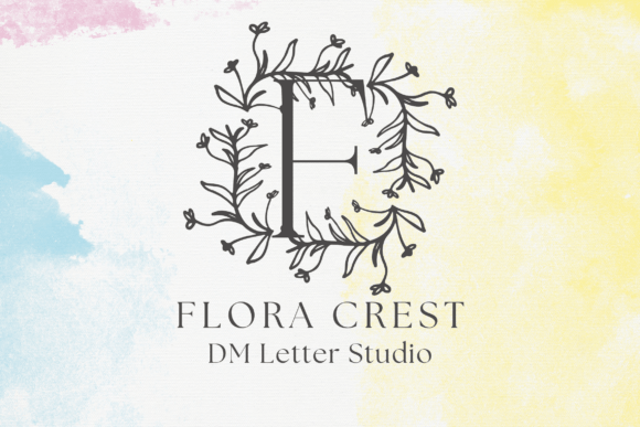 Flora Crest Monogram Font - Featured Image