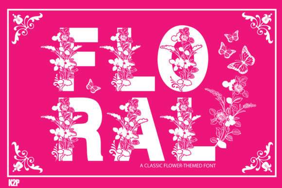 Floral Font - Featured Image