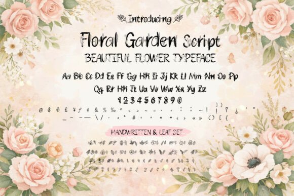 Floral Garden Font - Featured Image