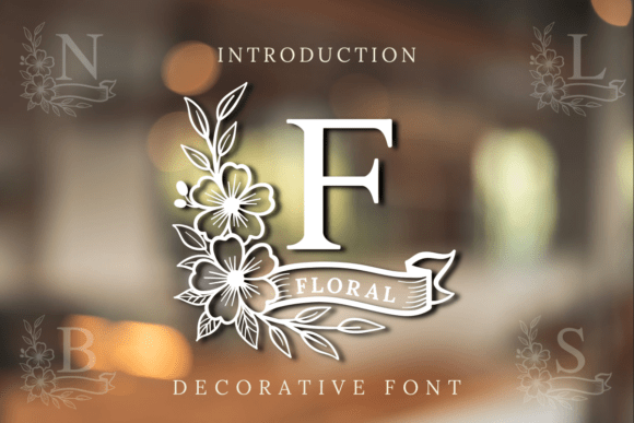 Floral Monogram Font - Featured Image