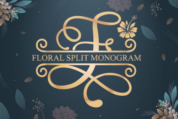 Floral Split Font - Featured Image