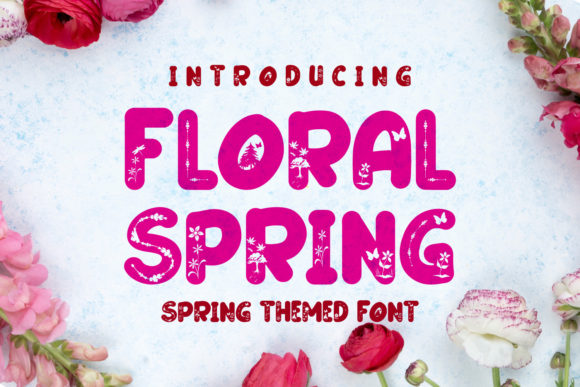 Floral Spring Font - Featured Image