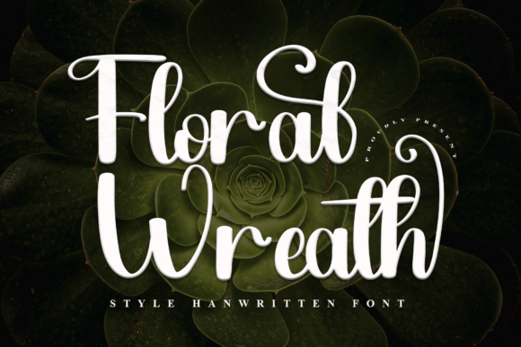 Floral Wreath Font - Featured Image