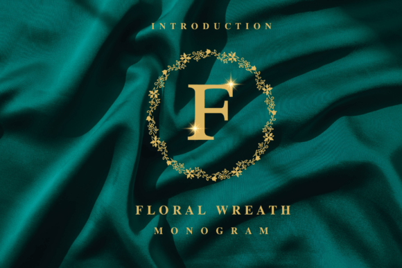 Floral Wreath Monogram Font - Featured Image