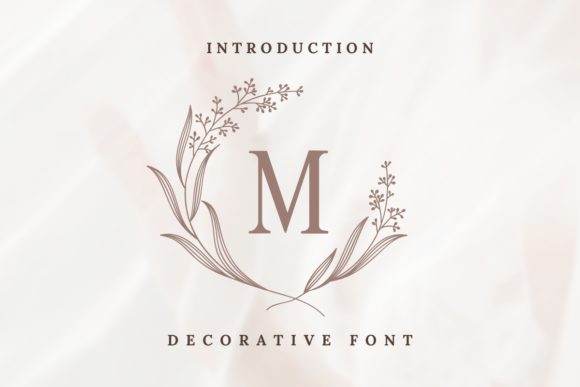 Floral Wreath Monogram Font - Featured Image