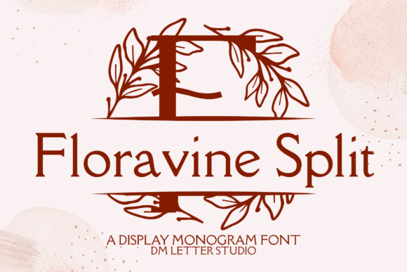 Floravine Split Monogram Font - Featured Image